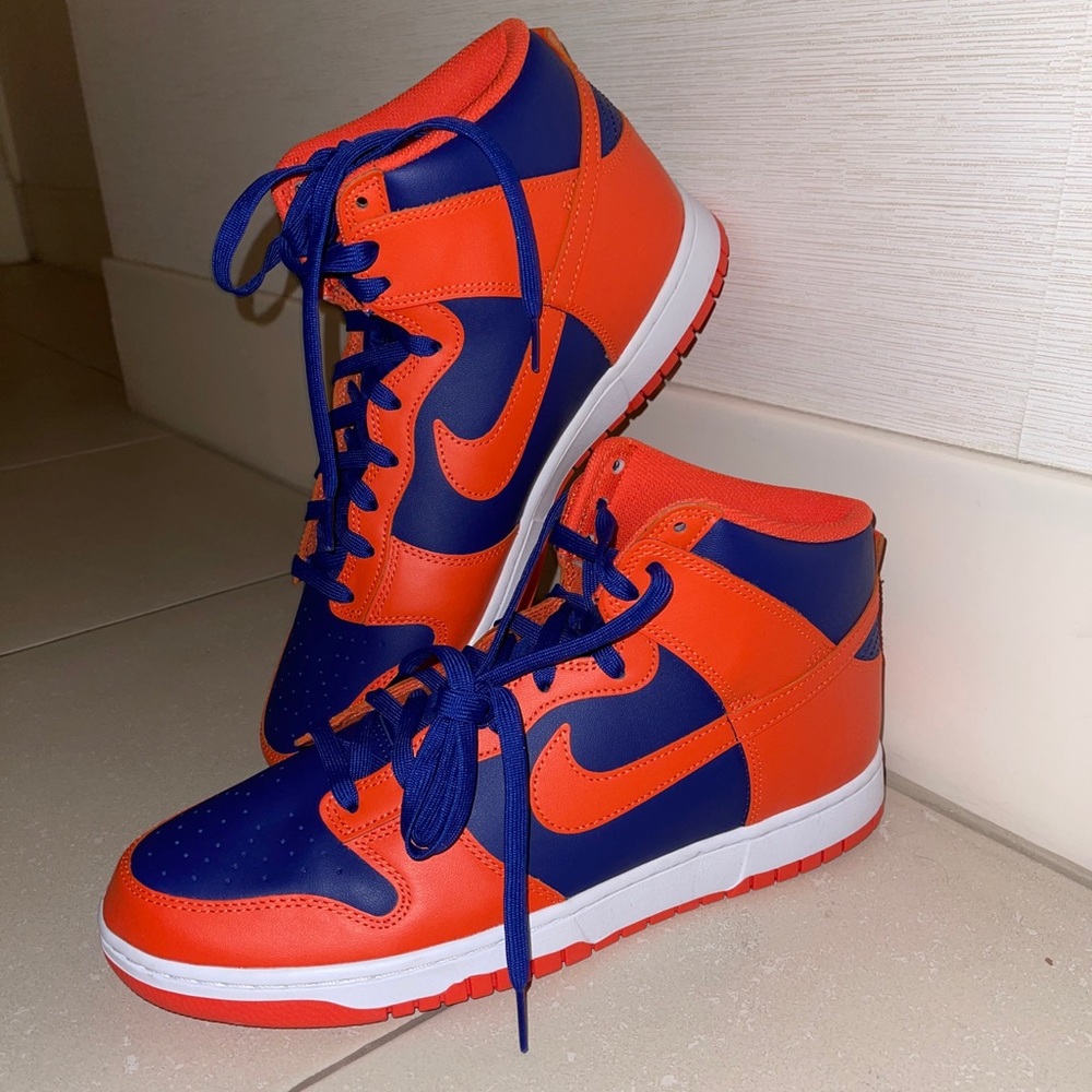Mens Nike Dunk High Retro - Knicks